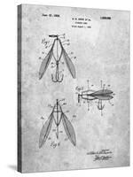 PP476-Slate Surface Fishing Lure Patent Poster-Cole Borders-Stretched Canvas