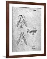 PP476-Slate Surface Fishing Lure Patent Poster-Cole Borders-Framed Giclee Print