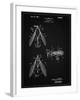 PP476-Vintage Black Surface Fishing Lure Patent Poster-Cole Borders-Framed Giclee Print