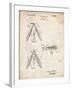 PP476-Vintage Parchment Surface Fishing Lure Patent Poster-Cole Borders-Framed Giclee Print