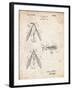 PP476-Vintage Parchment Surface Fishing Lure Patent Poster-Cole Borders-Framed Giclee Print