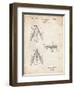 PP476-Vintage Parchment Surface Fishing Lure Patent Poster-Cole Borders-Framed Giclee Print