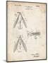 PP476-Vintage Parchment Surface Fishing Lure Patent Poster-Cole Borders-Mounted Giclee Print
