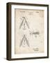 PP476-Vintage Parchment Surface Fishing Lure Patent Poster-Cole Borders-Framed Giclee Print