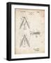 PP476-Vintage Parchment Surface Fishing Lure Patent Poster-Cole Borders-Framed Giclee Print