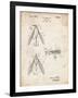 PP476-Vintage Parchment Surface Fishing Lure Patent Poster-Cole Borders-Framed Giclee Print