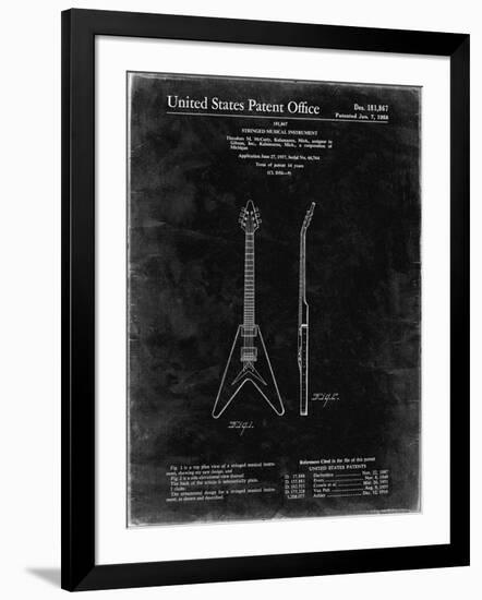 PP48 Black Grunge-Borders Cole-Framed Giclee Print