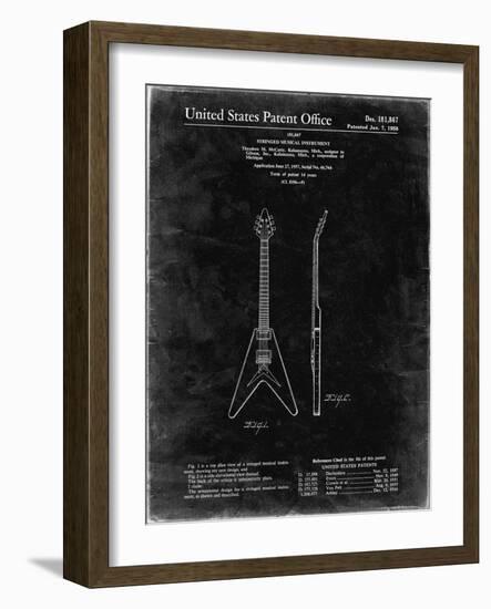 PP48 Black Grunge-Borders Cole-Framed Giclee Print