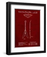 PP48 Burgundy-Borders Cole-Framed Giclee Print