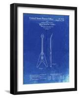 PP48 Faded Blueprint-Borders Cole-Framed Giclee Print