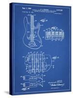 PP49 Blueprint-Borders Cole-Stretched Canvas