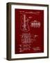 PP49 Burgundy-Borders Cole-Framed Giclee Print