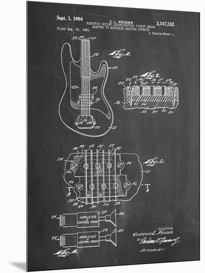 PP49 Chalkboard-Borders Cole-Mounted Premium Giclee Print