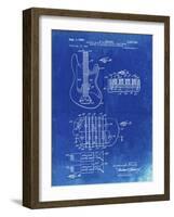 PP49 Faded Blueprint-Borders Cole-Framed Giclee Print