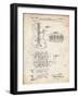 PP49 Vintage Parchment-Borders Cole-Framed Giclee Print