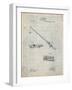 PP490-Antique Grid Parchment Fishing Rod and Reel 1884 Patent Poster-Cole Borders-Framed Giclee Print