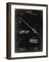 PP490-Black Grunge Fishing Rod and Reel 1884 Patent Poster-Cole Borders-Framed Giclee Print