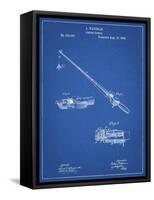 PP490-Blueprint Fishing Rod and Reel 1884 Patent Poster-Cole Borders-Framed Stretched Canvas