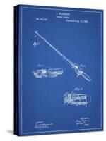 PP490-Blueprint Fishing Rod and Reel 1884 Patent Poster-Cole Borders-Stretched Canvas