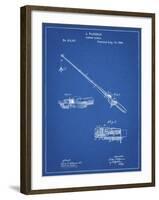 PP490-Blueprint Fishing Rod and Reel 1884 Patent Poster-Cole Borders-Framed Giclee Print