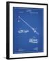 PP490-Blueprint Fishing Rod and Reel 1884 Patent Poster-Cole Borders-Framed Giclee Print