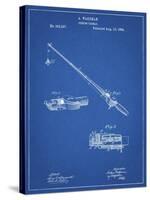 PP490-Blueprint Fishing Rod and Reel 1884 Patent Poster-Cole Borders-Stretched Canvas