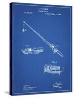 PP490-Blueprint Fishing Rod and Reel 1884 Patent Poster-Cole Borders-Stretched Canvas