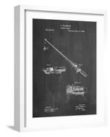 PP490-Chalkboard Fishing Rod and Reel 1884 Patent Poster-Cole Borders-Framed Giclee Print