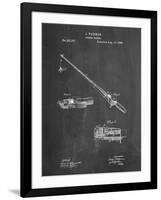 PP490-Chalkboard Fishing Rod and Reel 1884 Patent Poster-Cole Borders-Framed Giclee Print