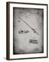PP490-Faded Grey Fishing Rod and Reel 1884 Patent Poster-Cole Borders-Framed Giclee Print
