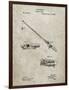 PP490-Sandstone Fishing Rod and Reel 1884 Patent Poster-Cole Borders-Framed Premium Giclee Print