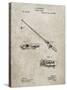 PP490-Sandstone Fishing Rod and Reel 1884 Patent Poster-Cole Borders-Stretched Canvas