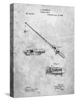 PP490-Slate Fishing Rod and Reel 1884 Patent Poster-Cole Borders-Stretched Canvas
