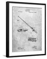 PP490-Slate Fishing Rod and Reel 1884 Patent Poster-Cole Borders-Framed Giclee Print