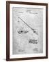 PP490-Slate Fishing Rod and Reel 1884 Patent Poster-Cole Borders-Framed Giclee Print