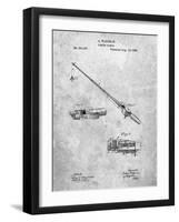 PP490-Slate Fishing Rod and Reel 1884 Patent Poster-Cole Borders-Framed Giclee Print