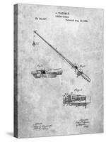 PP490-Slate Fishing Rod and Reel 1884 Patent Poster-Cole Borders-Stretched Canvas