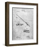 PP490-Slate Fishing Rod and Reel 1884 Patent Poster-Cole Borders-Framed Giclee Print