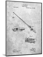 PP490-Slate Fishing Rod and Reel 1884 Patent Poster-Cole Borders-Mounted Giclee Print