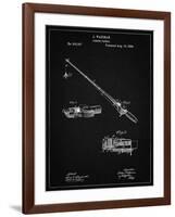 PP490-Vintage Black Fishing Rod and Reel 1884 Patent Poster-Cole Borders-Framed Giclee Print