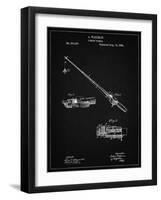 PP490-Vintage Black Fishing Rod and Reel 1884 Patent Poster-Cole Borders-Framed Giclee Print