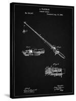 PP490-Vintage Black Fishing Rod and Reel 1884 Patent Poster-Cole Borders-Stretched Canvas