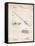 PP490-Vintage Parchment Fishing Rod and Reel 1884 Patent Poster-Cole Borders-Framed Stretched Canvas