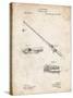 PP490-Vintage Parchment Fishing Rod and Reel 1884 Patent Poster-Cole Borders-Stretched Canvas