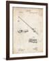 PP490-Vintage Parchment Fishing Rod and Reel 1884 Patent Poster-Cole Borders-Framed Giclee Print