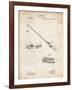 PP490-Vintage Parchment Fishing Rod and Reel 1884 Patent Poster-Cole Borders-Framed Giclee Print