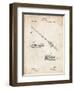 PP490-Vintage Parchment Fishing Rod and Reel 1884 Patent Poster-Cole Borders-Framed Giclee Print