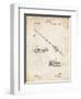 PP490-Vintage Parchment Fishing Rod and Reel 1884 Patent Poster-Cole Borders-Framed Giclee Print