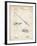 PP490-Vintage Parchment Fishing Rod and Reel 1884 Patent Poster-Cole Borders-Framed Giclee Print