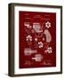 PP5 Burgundy-Borders Cole-Framed Giclee Print